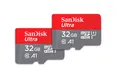 Produktbild: SanDisk Ultra microSDHC memory card + SD adapter SDSQUA4-032G-GN6MT