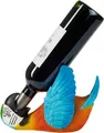 Produktbild: BRUBAKER Weinflaschenhalter Durstiger Papagei, (Vogel Deko Figur Handbemalt bunt Bar Weinzubehör, 1-St., Witzige Dekoration Wein Geschenk), Flaschenhalter Trinkende Tiere - Flaschenständer lustig