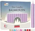 Produktbild: BRUBAKER Tafelkerze Baumkerzen aus Wachs (200er Pack Christbaumkerzen, 200-tlg., Wachskerzen für Weihnachtsdekoration, bunte Weihnachtskerzen), rauchfreie und geruchsneutrale Pyramidenkerzen