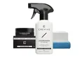 Produktbild: CREVIVE Flüssigleder 50 ml + Lederreiniger 250 ml Lederpflegeset (SPARSET 7-teilig, Lederreparatur, sehr ergiebig), Leder Reparatur Set, Kunstleder Reparaturset, für Sofa, Couch, Auto