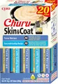Produktbild: INABA Churu Skin & Coat mit Omega 3, Omega 6, Taurine, Thunfisch, Getreidefrei, Zuckerfre, Cremige Premium Katzen Leckerlies, Katzen Schleckies für eine gesunde Haut und EIN glänzendes Fell 20 x 14 g