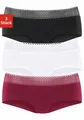 Produktbild: s.Oliver Panty (3er-Pack) aus elastischer Baumwoll-Qualität mit grafischer Spitze