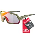 Produktbild: ALPINA ROCKET QV - Kontrastverstärkende, Selbsttönende & Beschlagfreie Sport- & Fahrradbrille Mit 100% UV-Schutz Für Erwachsene, Olive matt, One Size