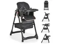 Produktbild: Moni Kombihochstuhl Kinderhochstuhl Lindo klappbar, Lätzchen Besteck Räder Korb höhenverstellbar