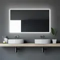 Produktbild: Talos - Badezimmerspiegel Mit Beleuchtung Moon Led Badspiegel 120x70 Cm - Feuchtwassergeeignet Durch Aluminiumrahmen - Licht-farbe Neutralweiß
