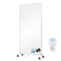 Produktbild: BR Bringer Infrarotheizung Standgerät - 1200 Watt - Energiesparend - Mobile Elektroheizung mit Standfüßen auf Rollen, Smart Thermostat, WiFi und App - TÜV & GS (weiß)