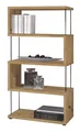 Produktbild: Regal Designregal Standregal Bücherregal Abstellregal 4 Fächer Asteiche Dekor