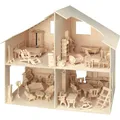 Produktbild: Pebaro Puppenhaus mit Möbel (5800894)