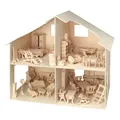 Produktbild: Pebaro Donau Elektronik _M880 3D Puzzle Puppenhaus mit Möbeln, 30 x 30 x 30 ...