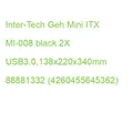 Produktbild: Inter-Tech Geh Mini ITX MI-008 black 2X USB3.0,138x220x340mm 88881332 (426045564