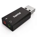 Produktbild: Hama USB Audio Adapter Soundkarte Stereo Extern DAC 3,5mm für Notebook Laptop PC
