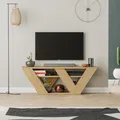 Produktbild: TV-Tisch Houseland Pipralla 110 cm Eiche natur