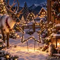 Produktbild: XXL LED Weihnachtsstern Weihnachtsbeleuchtung Gartenstecker warmweiß 140 LED's