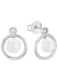 Produktbild: s.Oliver Paar Ohrstecker, mit Zirkonia (synth) - mit Süßwasserzuchtperle