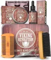 Produktbild: Viking Revolution Bartpflegeset Männer Wildschborstenbürste Kamm Öl Balsam