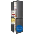 Produktbild: Exquisit Kühl-Gefrierkombination, 193 Liter, No-Frost, LED-Beleuchtung, 4-Sterne-Gefrieren, KGC5195-65-NF-330E inoxlook-az