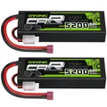 Produktbild: OVONIC RC Lipo Akku 2S 7.4V 5200mAh 50C Deans T Stecker Hardcase LiPo Batterie Zellen für FPV RC Flugzeug Auto Evader BX Quadcopter Hubschrauber LKW Boot (2 Stück)