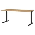 Produktbild: GERMANIA Profi 3.0 höhenverstellbarer Schreibtisch grandson-eiche rechteckig, C-Fuß-Gestell schwarz 160,0 x 80,0 cm
