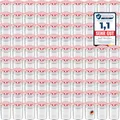Produktbild: WELLGRO 100x Einmachgläser mit Schraubdeckel - 435 ml, 8,5 x 12 cm (ØxH), Glas/Metall, rot karierte Deckel To 82, Gläser Made in Germany, verschiedene Mengen wählbar, Stückzahl:100 Stück