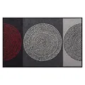 Produktbild: Salonloewe Fußmatte waschbar Nestor 75x120 cm Läufer Sauberlauf-Teppich Design-Kreise Muster