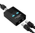 Produktbild: USB KVM Splitter Switch 2 Eingänge 1 Ausgang  Verbindungsschalter für Tastatu...