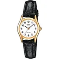 Produktbild: Damenuhr CASIO LTP-1154PQ-7BEG Leder Schwarz Weisse Golden