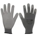 Produktbild: varivendo Arbeitshandschuhe varivendo Notizblock + 12 Paar Arbeitshandschuhe Gr. 8 grau (Paar, 12-St., Arbeitshandschuhe) Montagehandschuh Mechanikerhandschuh Gartenhandschuh grau 8