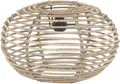 Produktbild: Krines Home Lampenschirm Lampenschirm Retro echtes Rattan Gestäbter Design Hängelampen Ø40cm, ohne Fassung Schirm für Deckenlampen Deckenleuchten