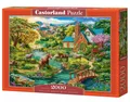 Produktbild: 5904438200931 Puzzle 2000 elementów. Idylliczny dom z końmi Castorland