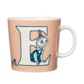 Produktbild: Arabia Moomin Henkelbecher ABC Buchstabe E, aus Vitroporzellan, Fassungsvermögen: 400ml, Maße: 12 x 9,4 x 9 cm, 1066899