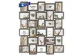 Produktbild: Wackadoo Living Bilderrahmen Collage Holzbilderrahmen Galerie mit Glas und FSC® Holz - 10x15 cm Formate, für 30 Bilder (NaturGalerie, in Eiche, Beton-Grau oder Weiß, Maße: 73x87 cm), Multiframe, Fotowand, Multibilderrahmen, Collage für Fotos & Bilder