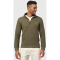 Produktbild: Indicode Sweatjacke Herren Bermie Herrenjacke Reißverschluss mit strukturierter Oberfläche grün S (48)