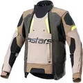 Produktbild: Alpinestars Halo, Textiljacke Drystar - Braun/Beige/Schwarz/Neon-Gelb - XXL