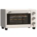 Produktbild: HOMCOM Mini Backofen 21 L 1400W 100-230℃ 60 Min. Timer inkl. Krümelblech, Backblech, Grillrost Fenster, Minibackofen Pizza-Ofen, Cremeweiß