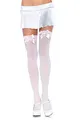 Produktbild: LEG AVENUE 6255 - Blickdichte Nylon Overknee Mit Satin Schleife, Einheitsgröße (EUR 36-40), light pink, Damen Karneval Kostüm Fasching