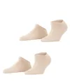 Produktbild: ESPRIT Damen Sneakersocken Uni Multipack W Sn Baumwolle kurz einfarbig 2 Paar, Rosa Orchid 8985, 35-38