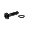 Produktbild: Linsenschraube M8x1.25 40mm Edelstahl A4 schwarz, LSSFB840BK, 7758500