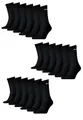 Produktbild: PUMA Unisex Crew Tennissocken Sportsocken Socken für Damen Herren 18 Paar, Farbe:200 - black, Socken & Strümpfe:43-46