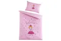 Produktbild: Holiday Heimtex Babybettwäsche PRINZESSIN, 100 x 135 cm, Pink, Baumwolle, 2 teilig, 2-teilig, mit Reißverschluss