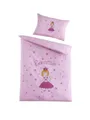 Produktbild: Optidream Babybettwäsche Bettwäsche 100 cm x 135 cm Prinzessin Rosa, 2 teilig, baby bettwäsche babybettwäsche 100x135