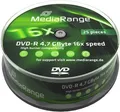 Produktbild: DVD-R MediaRange 4.7GB 25pcs Spindel 16x
