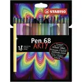 Produktbild: Premium-Filzstift STABILO Pen 68 ARTY 18er Pack mit 18 verschiedenen Farben
