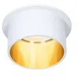 Produktbild: Paulmann 93380 LED Einbauleuchte 3-Step-Dim Gil Coin IP44 68mm 6W 470lm 230V 2700K Weiß matt/Gold