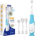 Produktbild: Seago Elektrische Zahnbürste Kinder Baby Zahnbürste ab 0 1 2 3 Jahr, LED, Blau