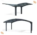 Produktbild: Palram-Canopia Carport Arizona Double Breeze Wings / Arch 5,8x5m Polycarbonat