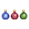 Produktbild: Prinz 3er Box Christbaumkugeln | Gefüllt mit edlem Schnaps & Likör | Weihnachtsdeko & Geschenkidee mit Alkohol | Originelle Schnapskugeln zum Aufhängen (3er Box Blau)
