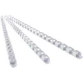 Produktbild: GBC Plastikbinderücken 4028195, 10 mm, weiß, 21 Ringe, 100 Stück