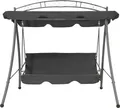 Produktbild: vidaXL Gartenschaukel mit Bettfunktion und Dach 198×120×205 cm Stahl