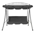 Produktbild: vidaXL Hollywoodschaukel, Gartenschaukel mit Bettfunktion und Dach 198×120×205 cm Stahl