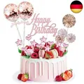 Produktbild: 17 Stück Tortendeko Geburstagstorte, Happy Birthday Kuchendeko, tortendeko